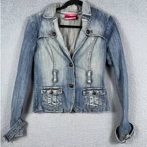 Carol's Denims Women's Denim Jacket Y2K Size M